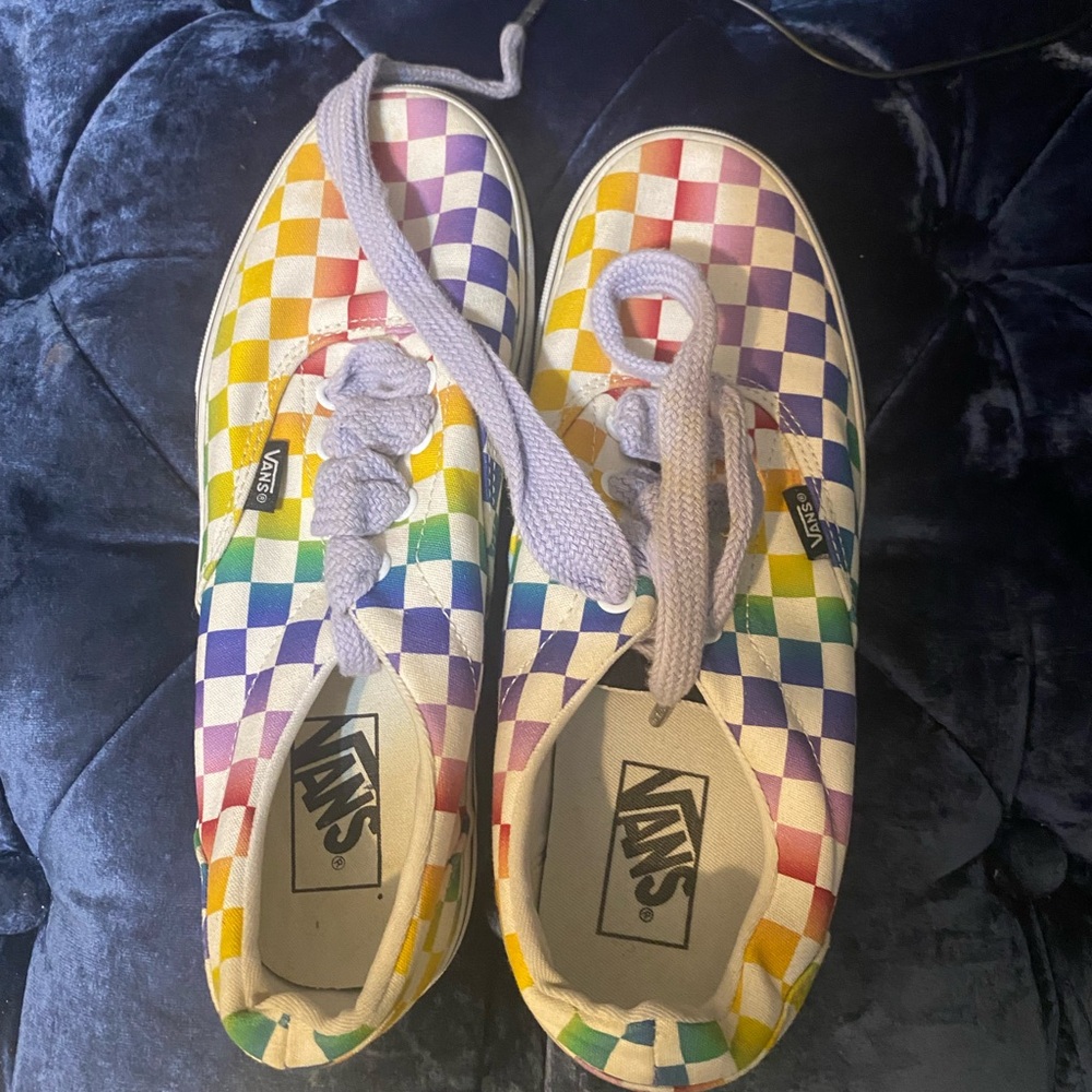 Vans Rainbow Checkered Sneakers